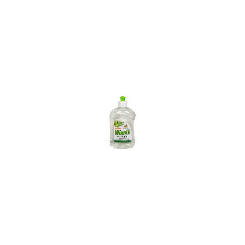 Hypoallergenic concentrated detergent for dishes with the scent of Aloe Vera Winni's Piatti 500 ml