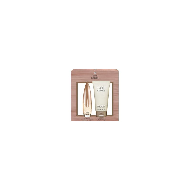 Naomi Campbell Gift Set EDT 15 ml body lotion and Naomi Campbell 50 ml