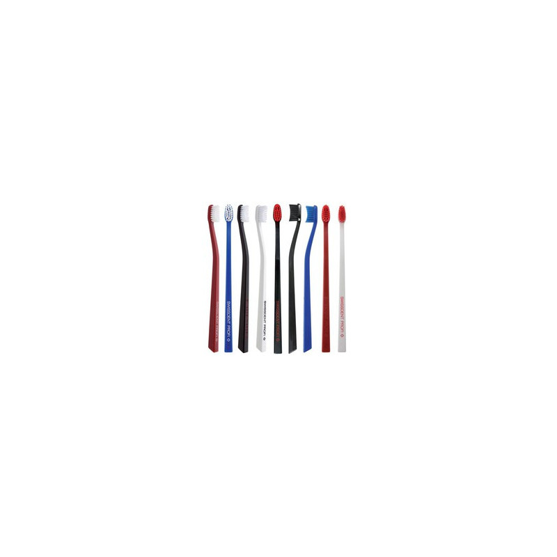 Profi Colours Soft-Medium - Toothbrush White & Red