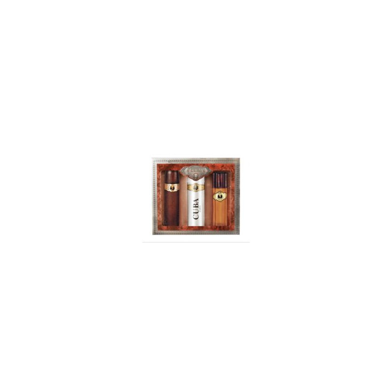 Cuba Gold Gift Set EDT 100 ml After Shave Cuba Gold 100 ml and deospray Cuba Gold 200 ml
