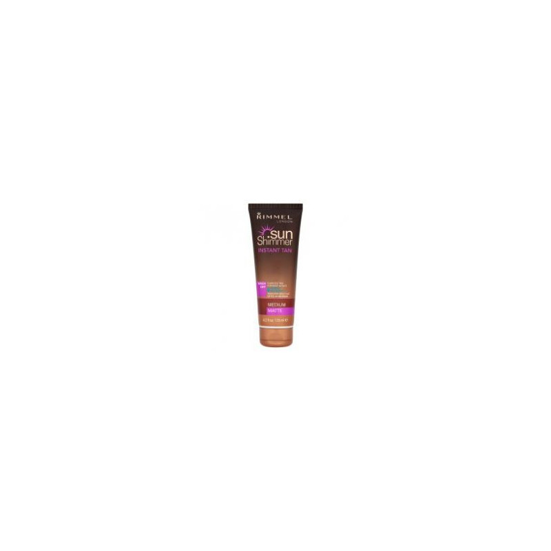 SunShimmer Instant Tan Matte Water Resistant - Waterproof body bronzer to 125 ml Medium Matte