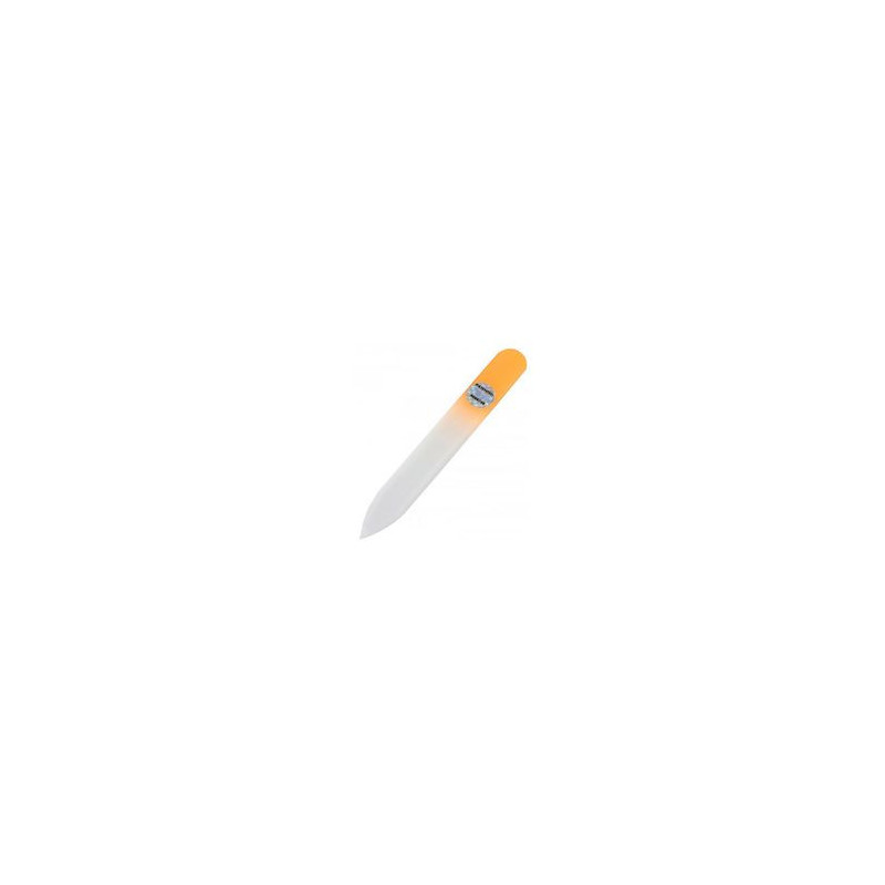 Small glass nail file oranžový
