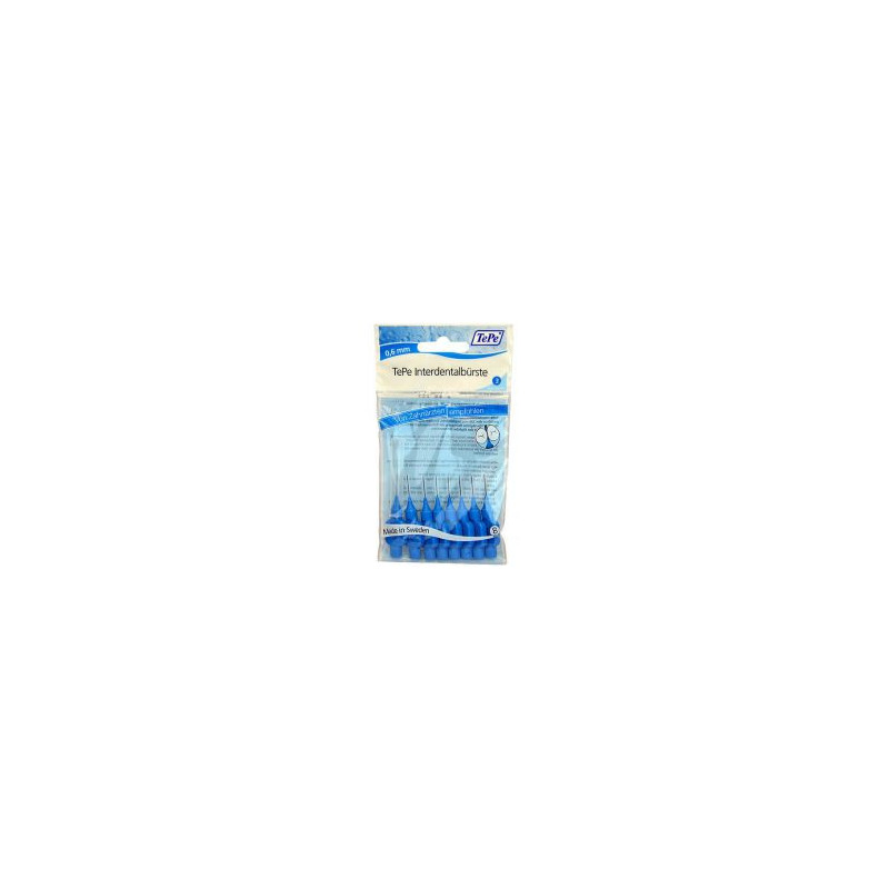 Interdental Brush Normal (0,6 mm blue 8 pcs) - interdental toothbrushes